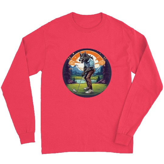 Scary Halloween Party Costume Werewolf Golf Long Sleeves