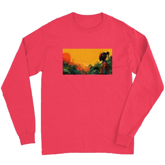 Digital Warrior: Tropical Twilight Long Sleeves