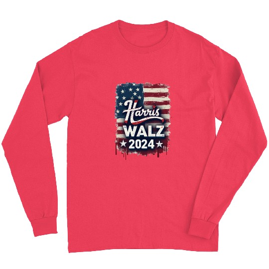 HARRIS WALZ 2024, KAMALA HARRIS FOR PRESIDENT Long Sleeves