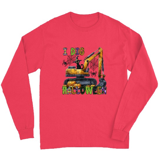Construction Halloween Toddler I Dig Halloween Exc Long Sleeves