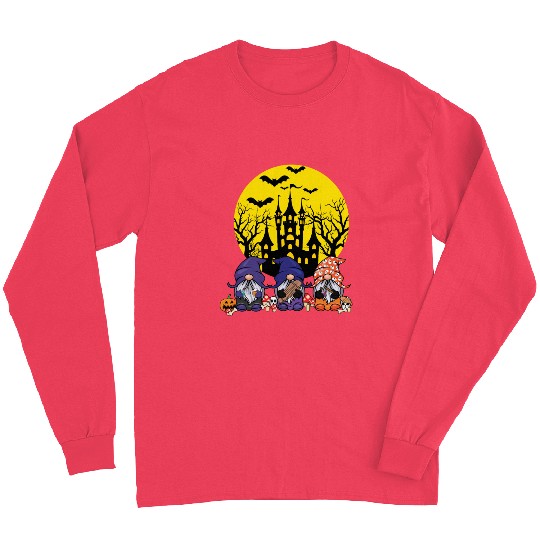 Three Gnomes Cute Creepy Halloween Long Sleeves