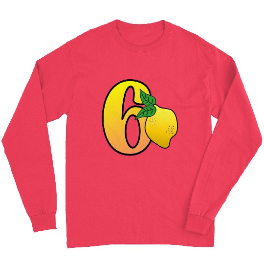 Number 60th Birthday - Lemon Long Sleeves