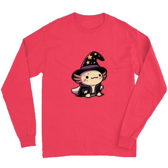 Axolotl Wizard - Fantasy Pet Long Sleeves