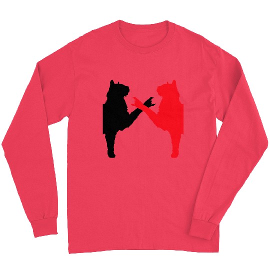 Cat Team Heavy Metal Hard Rock Music Pet Friends Long Sleeves