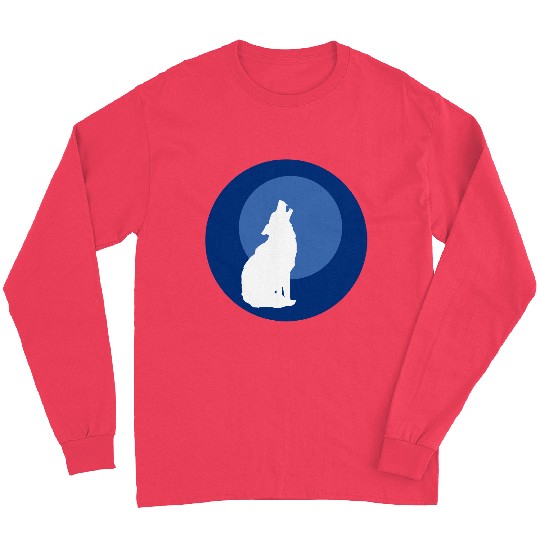 Wolf Moon Nature Vector Long Sleeves