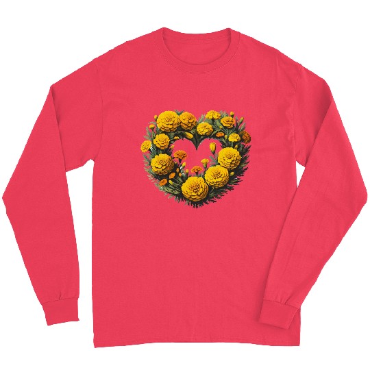 Marigold Flowers Long Sleeves