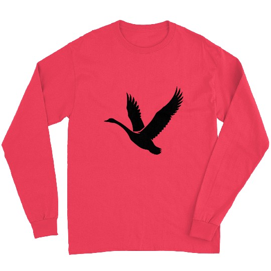 Swan Wild Birds Tattoo Style Long Sleeves