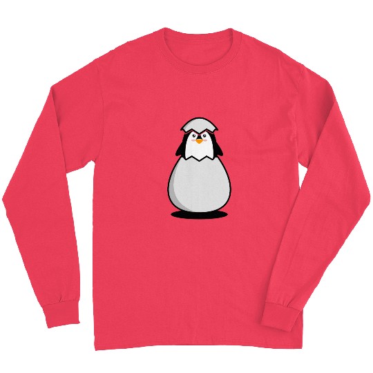Funny penguin ,Cute Penguin, Penguin logo Long Sleeves