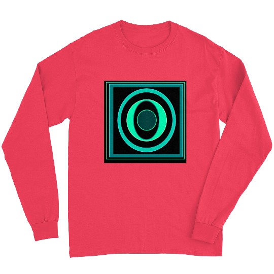 Geometrical green shapes Long Sleeves