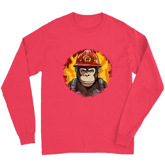 Firefighter monkey Long Sleeves