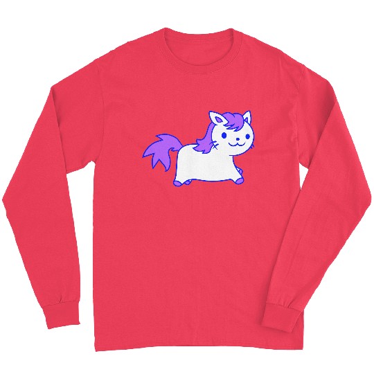 Little Pony Cat Face Little Small Horse Riding Fun Long Sleeves