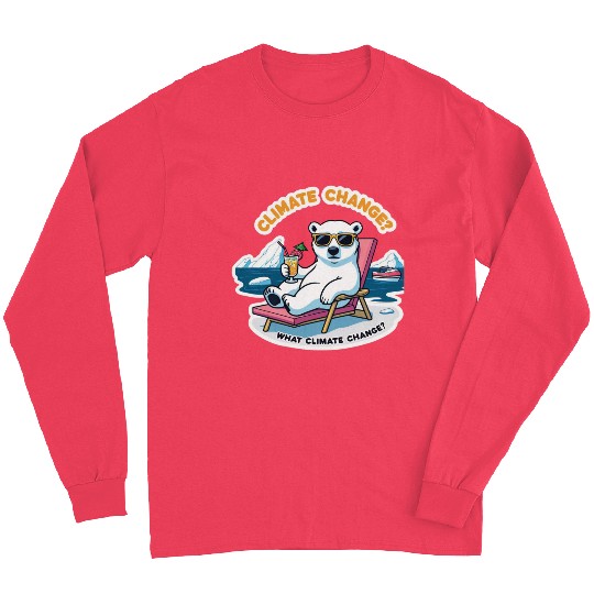 Climate Change Awareness: Relaxing Polar Bear Long Sleeves