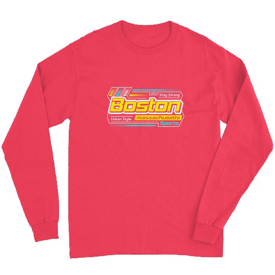 Stay Strong Boston Massachusetts City Yellow Long Sleeves