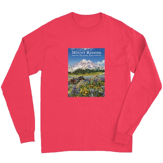 Mount Rainier Paradise Meadows Long Sleeves