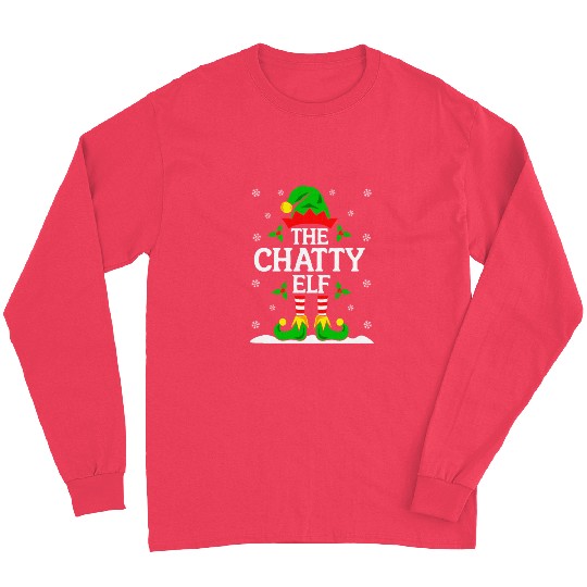 The Chatty Elf - Funny Christmas Design Long Sleeves