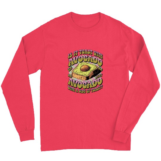 Retro Avocado Toast Question Long Sleeves