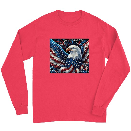 Patriotic Eagle Long Sleeves