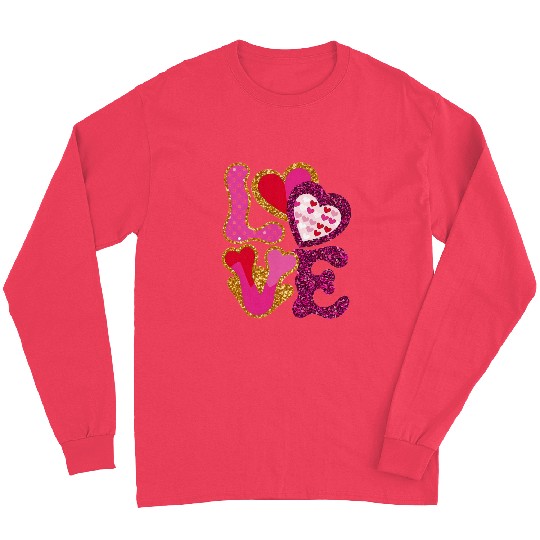 Valentines Cute, Valentine Retro Long Sleeves