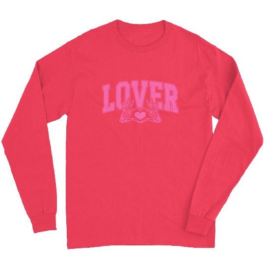 Skeleton Hand Heart Lover Valentine's Day Design Long Sleeves