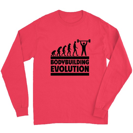 Bodybuilding Evolution - Perfect for Fitness Fans Long Sleeves