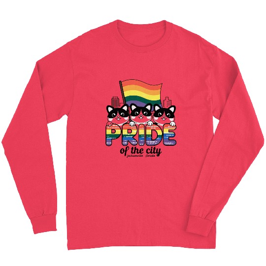 Pride of Jacksonville City Florida USA Rainbow Fla Long Sleeves