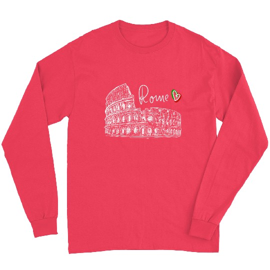Colosseum Italy Rome sightseeing Trevi Fountain Long Sleeves