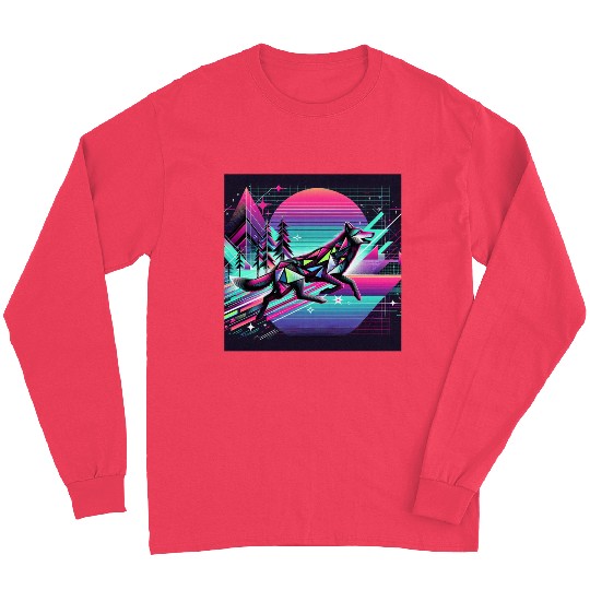 Neon Wolf - Retro Vibes Long Sleeves