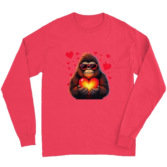 Valentine’s Day with Bigfoot, Passion, and Romance Long Sleeves
