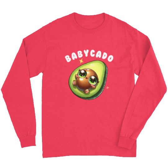 Baby Avocado cute Kawaii babyparty Gift Pregnancy Long Sleeves