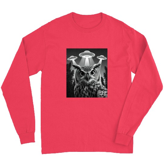 UFO Funny Owl Long Sleeves