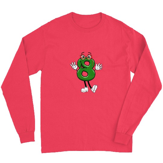 Number Eight Galaxy Grin Cosmic Charm Long Sleeves
