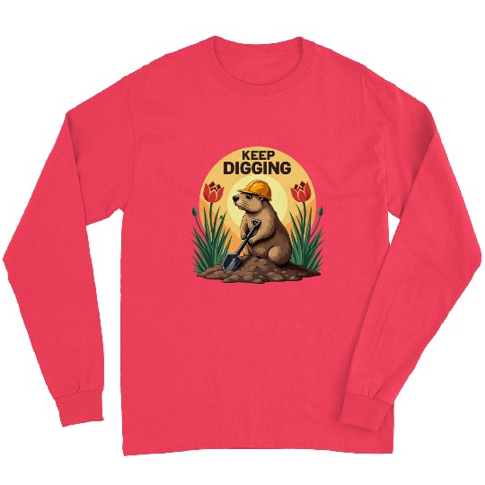 Industrious Groundhog Gardener Long Sleeves