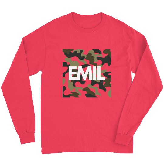Emil Name Long Sleeves Men Good Quality Camouflage