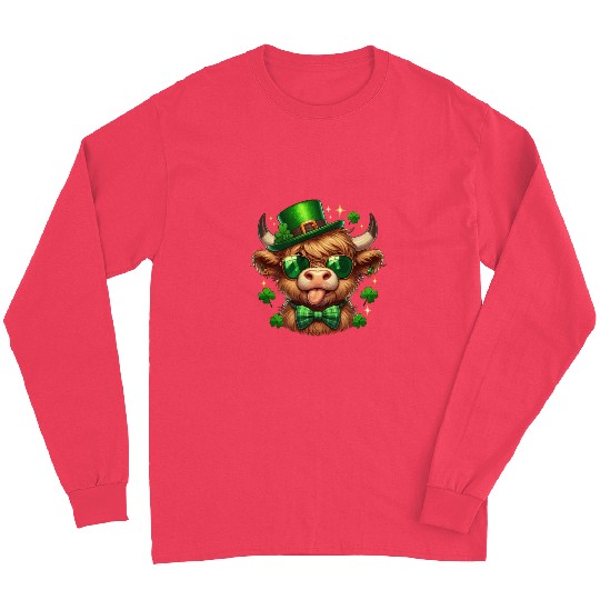St Patricks Day Long Sleeves - Irish Lucky cow