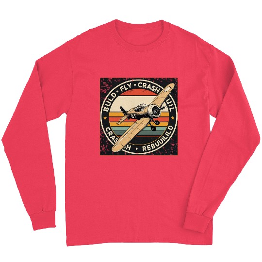 RC Plane Build Fly Crash Rebuild Pilot RC Planes Long Sleeves