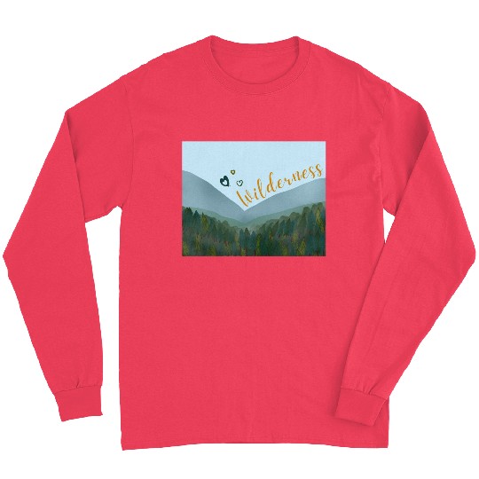 Love wilderness sticker, adventure, outdoors Long Sleeves