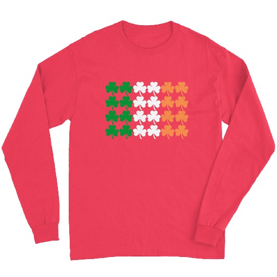 Ireland Shamrock Flag Long Sleeves
