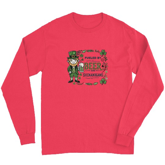 St. Patrick's Day Lock: Beer And shenanigans Long Sleeves