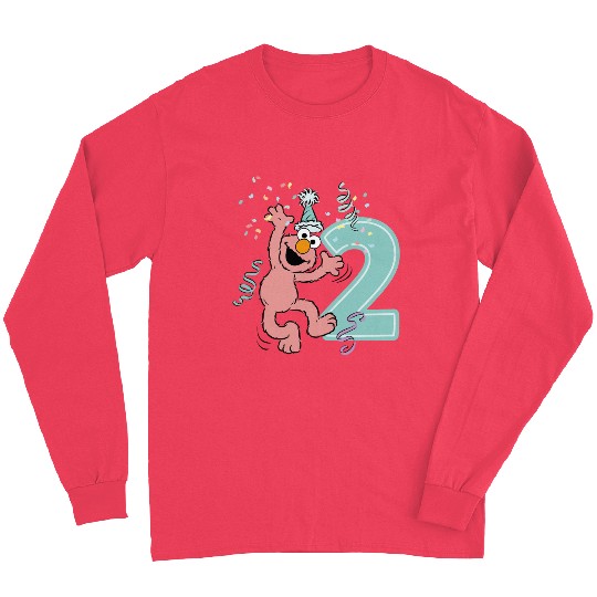 Sesame Street Birthday Design With Elmo Two Years Long Sleeves
