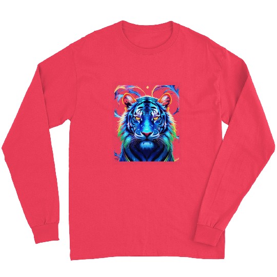 Neon Jungle: Psychedelic Tiger Long Sleeves