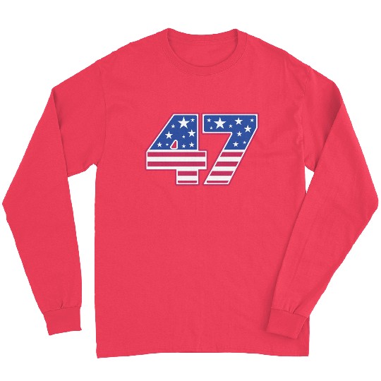 Number 47 in Stars and Stripes Long Sleeves