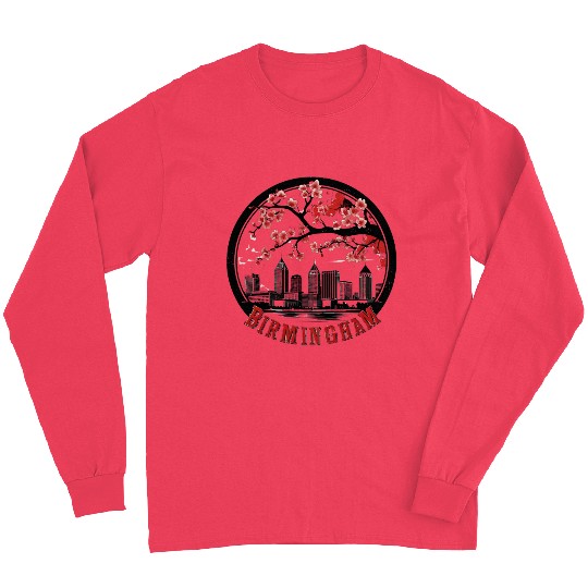 Birmingham City Albm skyline USA Long Sleeves