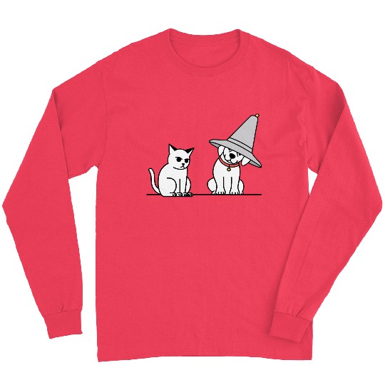 Grumpy Cat and Wizard Dog Long Sleeves