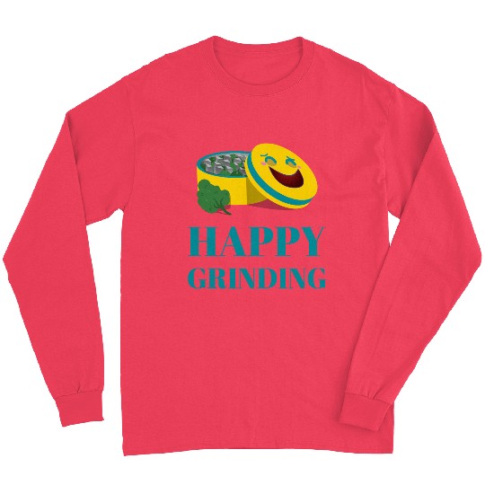 Cheerful Smiling Pills and Broccoli Design Long Sleeves