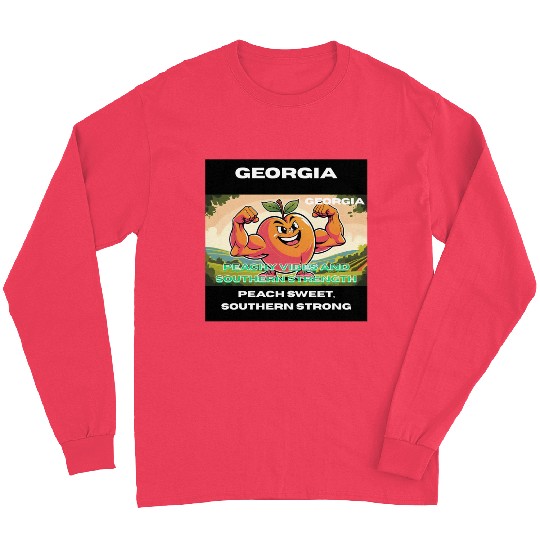 Georgia Peach State Art Long Sleeves