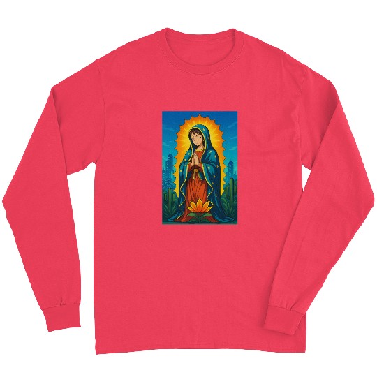 GUADALUPE VIRGEN ANIME STYLE Long Sleeves