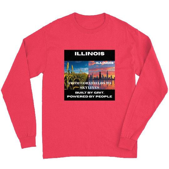 Illinois Midwest Mosaic Art Long Sleeves
