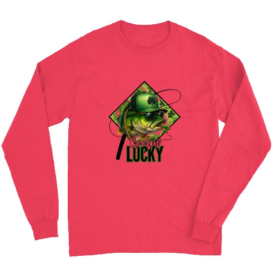 Reelin' Lucky Bass Fish Long Sleeves