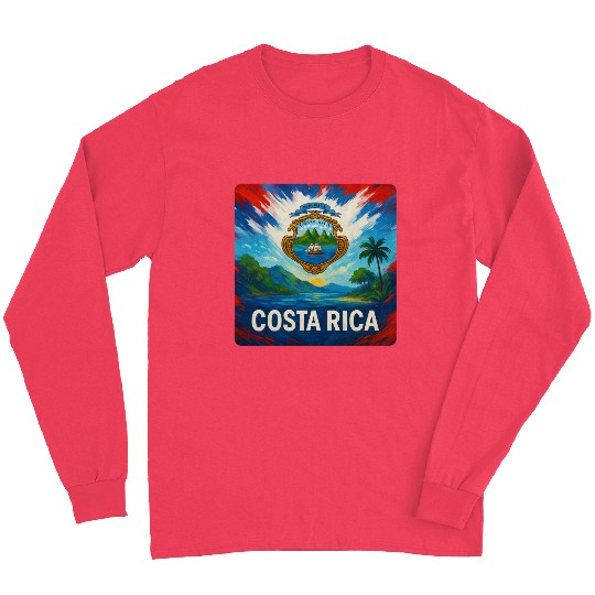 Costa Rica Travel Art Long Sleeves