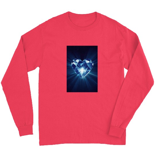 Shining Diamond Heart Long Sleeves